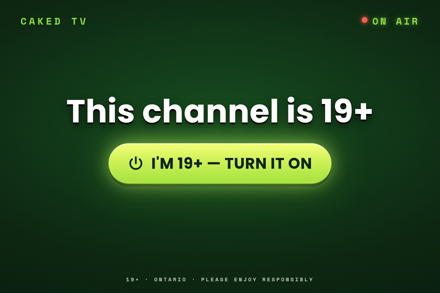This channel is 19+. Tap to turn it on.